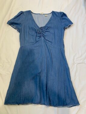 Levi's Blue Denim Top with Red Logo Tag